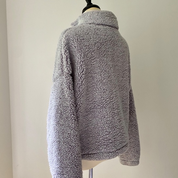 Purple Teddy Coat GARAGE SZ L - Picture 2 of 3